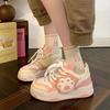 Cute cat claw bread shoes women's 2025 spring and autumn new fashion sports versatile thick baseplate shoes casual white shoes