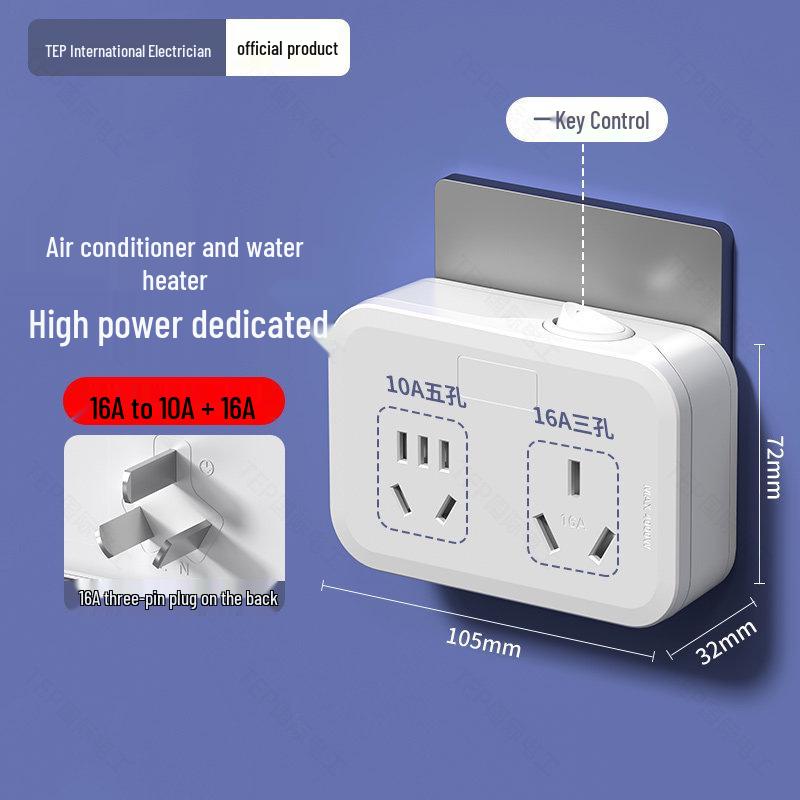 10A bis 16A Multifunktions-Hochleistungs-Klimaanlagen-Adapterstecker