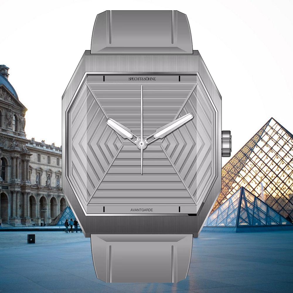 Specht & Söhne New Creative Design Square Watch For Men Sports Watches Octagon Stainless Steel 3D Sapphire Crystal Reloj Hombre