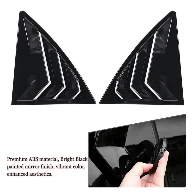 For Toyota Corolla 2007 2008 2009 2010-2013 ABS Plastic Rear Window Quarter Louver Cover Side Vent Trim Car Adhesive Accessories