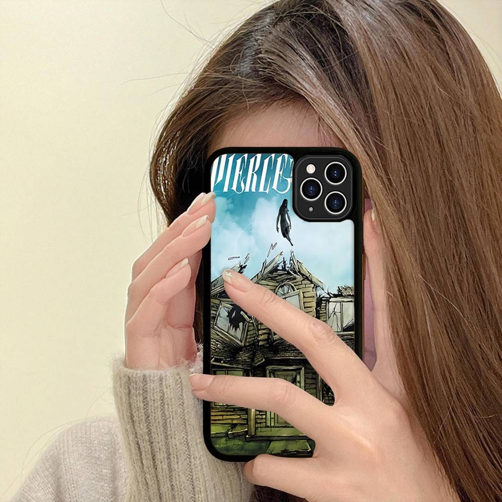 P-Pierce The Veil Band Phone Case For IPhone 17 16 15 14 13 Plus 12 11 Pro Max PC+TPU Cases Back Cover