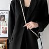 Women Girls Replacement Bag Chain Leather Pearl Shoulder Strap Detachable Metal Mobile Phone Chain