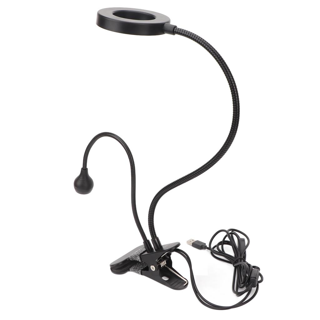 2 In 1 Gooseneck Curing Lamp USB Interface Adjustable Bendable UV Nail Lighting Lamp for Manicure