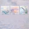 90sheets Light Dream Series Ins Landscape Illustration Material Notes Creative Handbook DIY Scrapbook Aesthetic Craft Paper