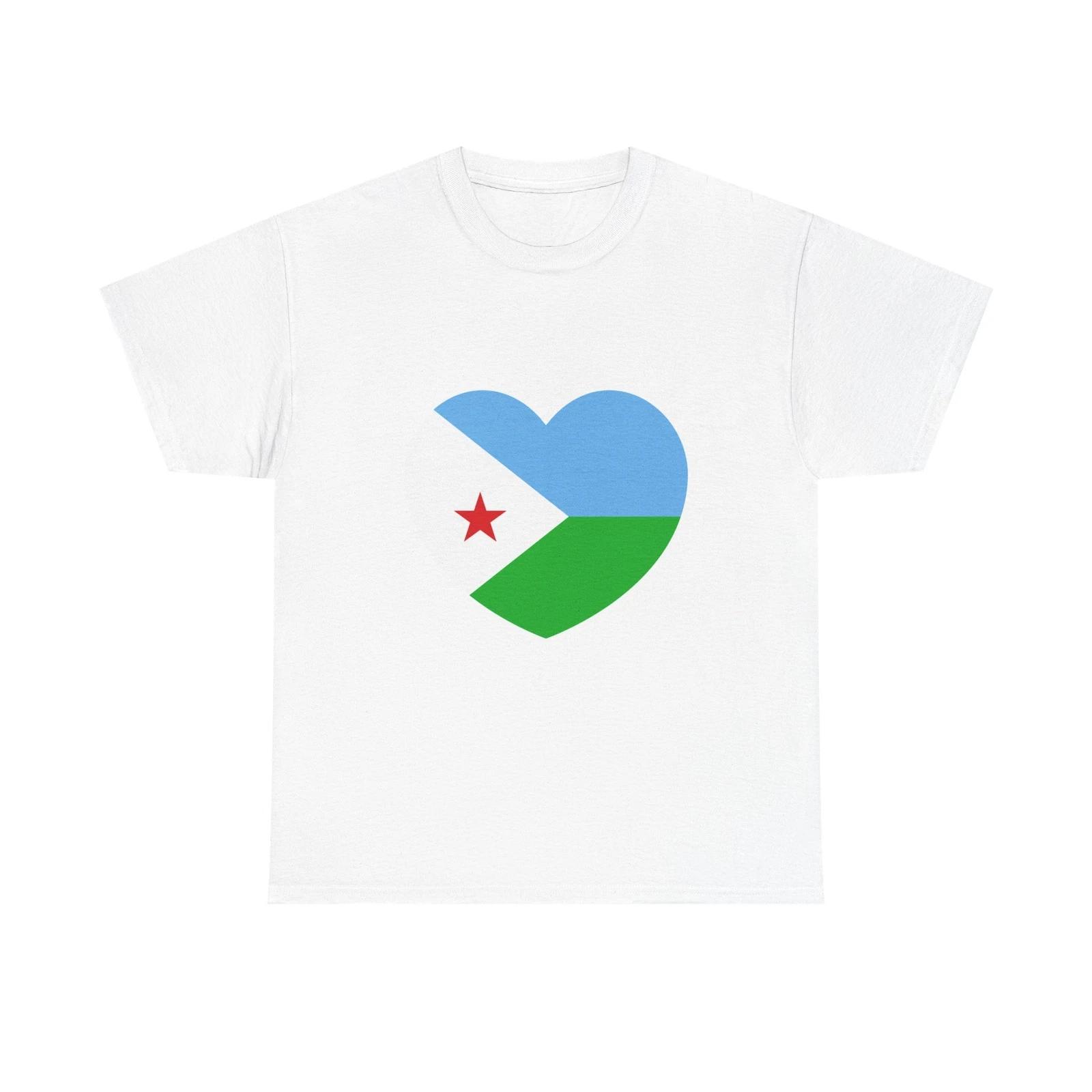Heart Flag of Djibouti - T shirt S