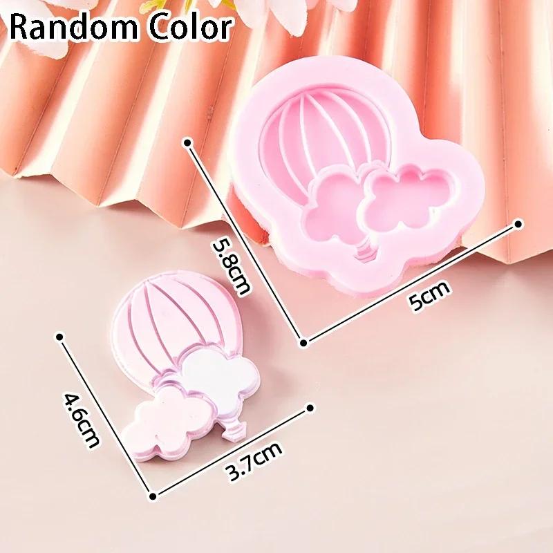 Hot Air Balloon Cloud Silicone Mold Kid Birthday Party Cake Mold Cute Fondant Cake Decor Chocolate Making Tool Clay Candle Mould