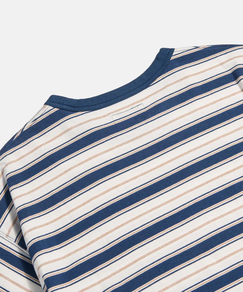 ESPIONAGE Multi Border Pocket Tee Blue