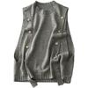 Casual Fashion Knitted Sweater Spring and Autumn Vest Temperament Thin Age-reducing Knitted Vest Top Tide