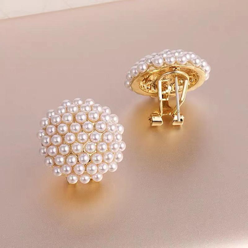 High-Grade S925 Silver Pearl Ear Clip Earrings for Women - 2023 Japanese & Korean Trend