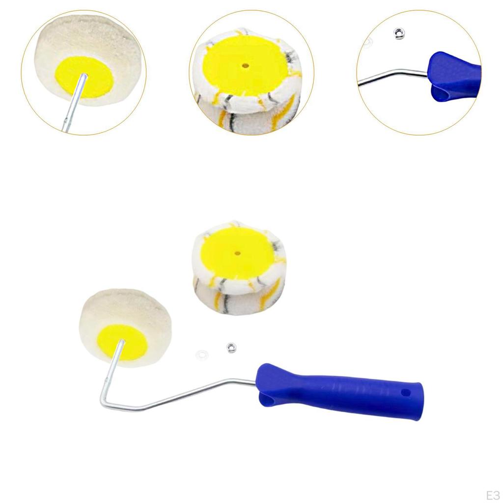 Corner Paint Roller Brush Manual Tool Ergonomic Handle Home Office Wall Painting Decoration Portable