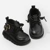 Boys' Non-slip British Style Leather Boots for Baby Girls Soft-soled Toddler Shoes