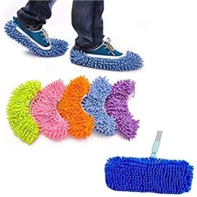 10 Stück Staubwedel, Mopp, Hausschuhe, Schuhüberzug, weich, waschbar, wiederverwendbar, Mikrofaser, Fußsocken, Bodenreinigungswerkzeuge, Schuhüberzug