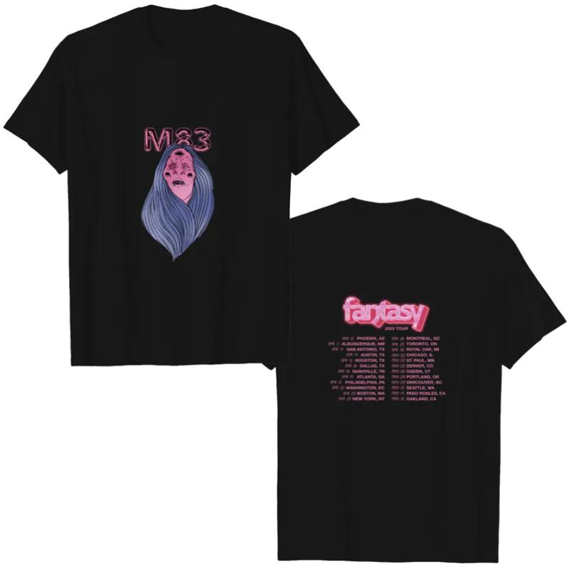 

M83 Shirt Fantasy Tour 2023 Shirts M83 Tour 2023 Shirt 5XL різнокольоровий