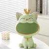 Fortune Cat Key Holder Figurine Candy Sundries Resin Animal Sculpture Non-toxic Harmless Household Supplies for Home Living Room