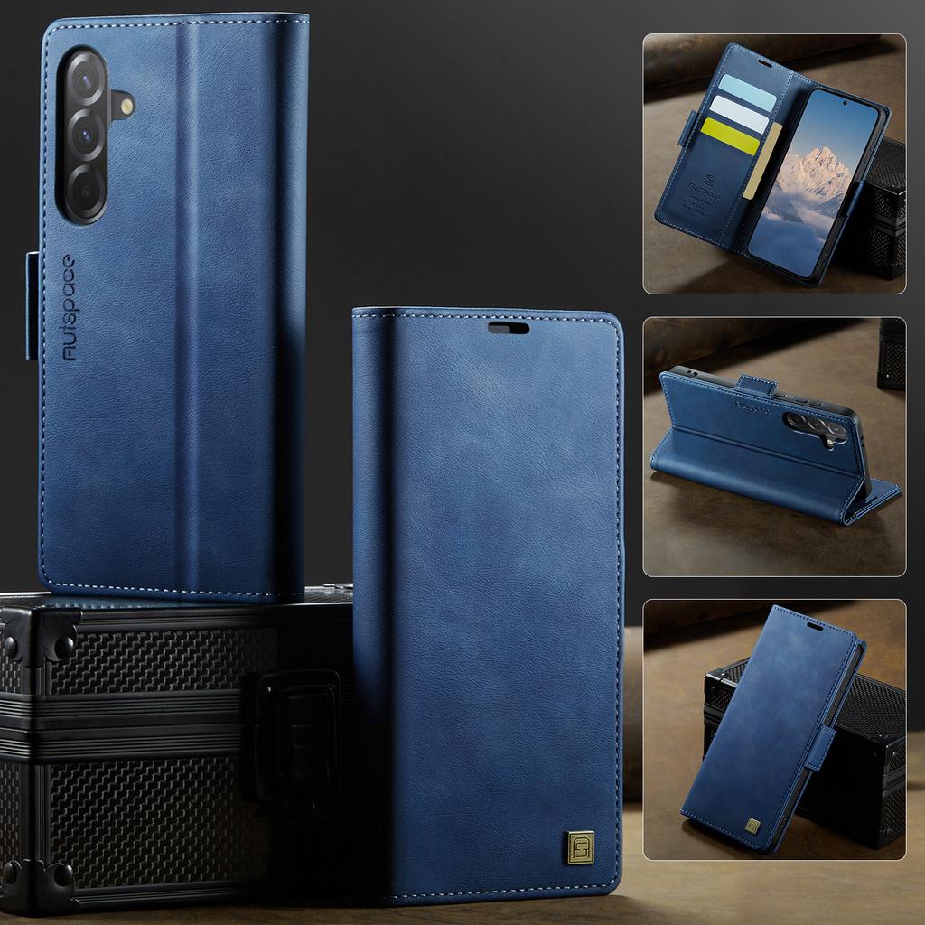 For Samsung Galaxy A56 Wallet Case with Card Slots & Kickstand, 360° Protection Leather Case
