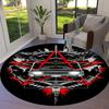 Supernatural Round Area Rug,Carpet Rug for Living Room Bedroom Sofa Playroom Decor,Non-slip Floor Mat