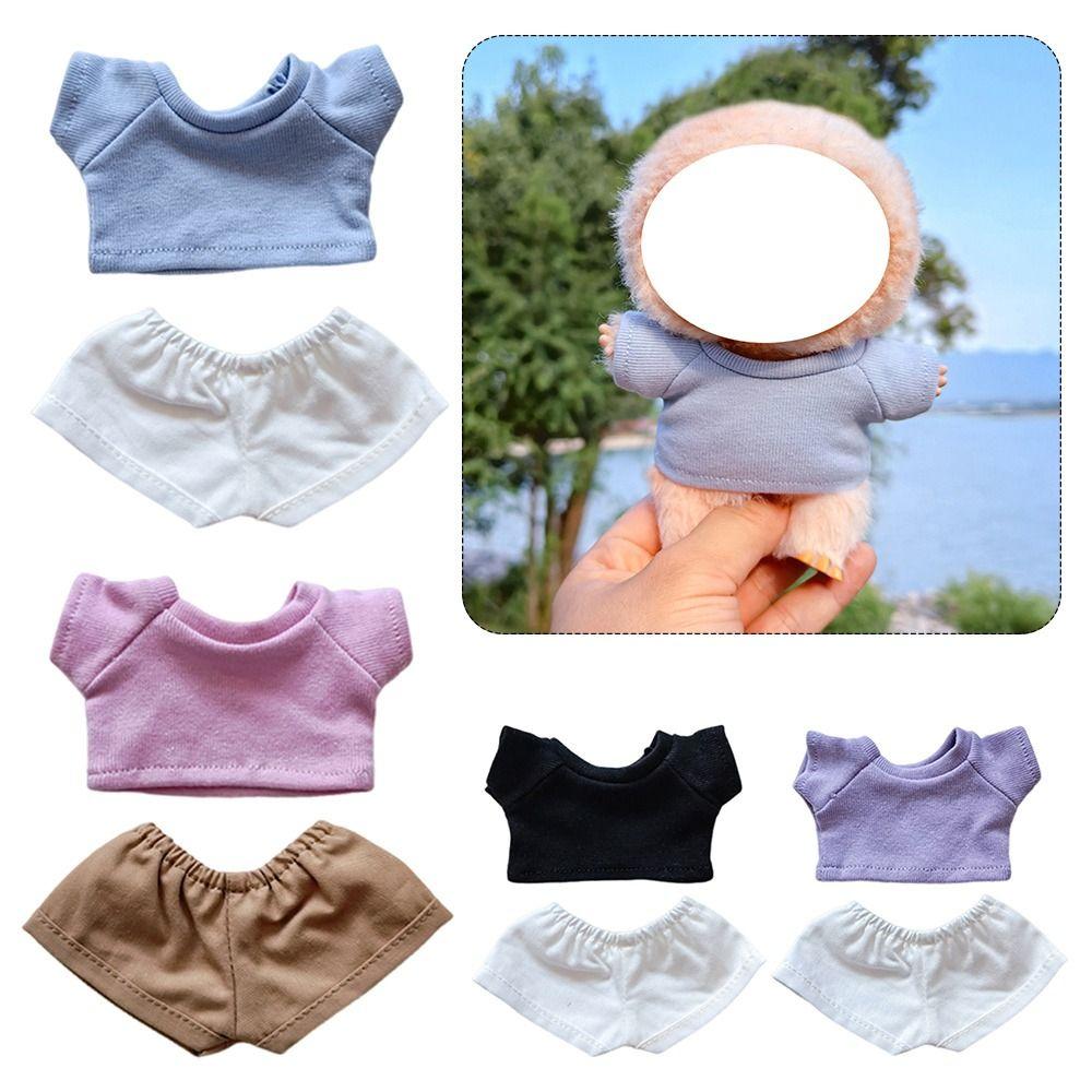 For 17CM Labubu Mini Doll Clothes Replacement Outfit Accessories Vintage Doll Clothes  Joint Doll
