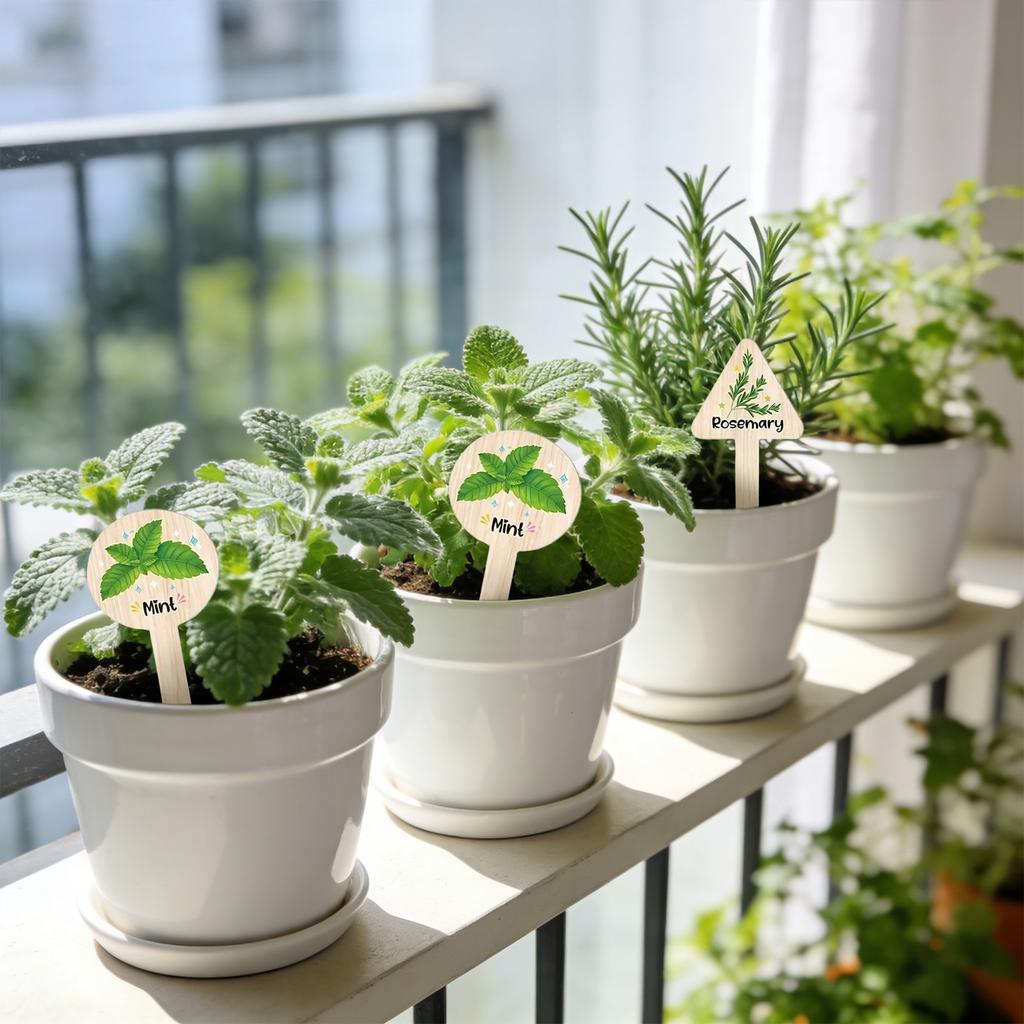 Plant Label Identification Set, 15 Garden Identification Signs, Outdoor Garden Plant Labels, Plant Labels