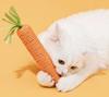 Carrot Teasing Cat Stick, Cat Toy, Hemp Rope, Tear Resistant, Sound Making, Self Raising, Grinding Teeth, Pet Supplies, Toys