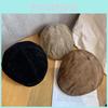 Solid Classic Color Retro Newsboy Cap Suede Material Fall Winter Women