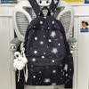 New Schoolbag, High-aesthetic Japanese Instagram-style Sweet Star Backpack, Junior High School Student Backpack for Women, Lightweight Commuter
