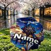 Custom Name Personalized Cosmic Bot Crew Print Umbrella, Auto Open Close, 8‑Rib Sturdy Frame, Commute Camping Hiking Use, Birthday Gift