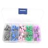 100pcs Dental Prophy Brushes Polishing Polisher Rubber Cup Disposable Latch Type Colorful Buff Nylon Bristles Brush