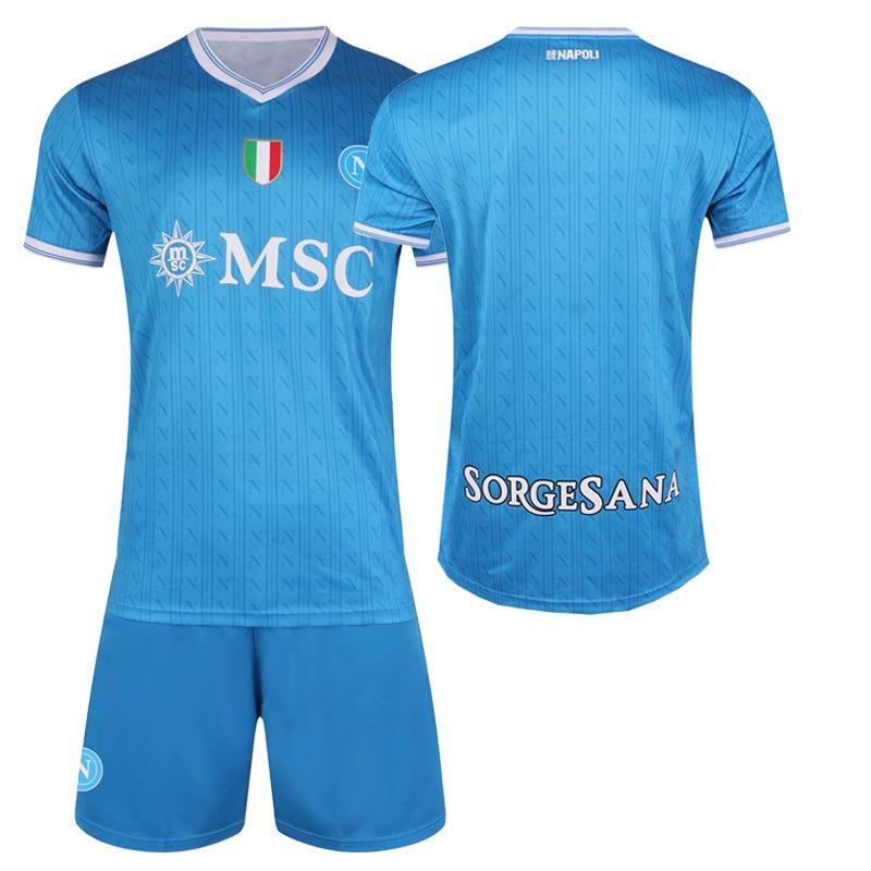 2526 Napoli home Serie A giants jersey No. 11 De Bruyne short-sleeved children s adult suit #16