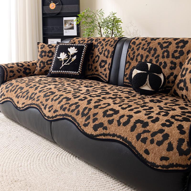Four Seasons Universal Chenier Sofa Cushion 2025 New Straight Non-slip Leather Sofa Cover Seat Cushion Cover Cloth Towel