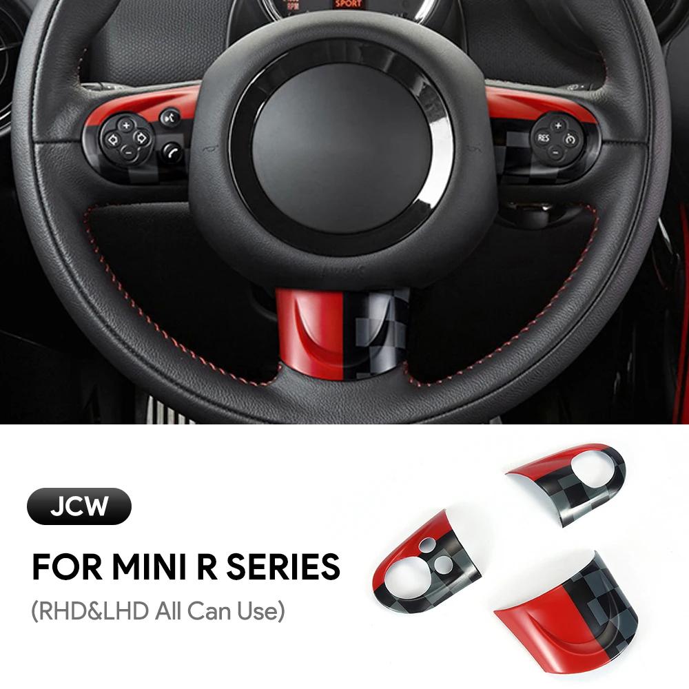 3pcs ABS Car Steering Wheel Button Cover for Mini Cooper R55 R56 Countryman R60 Decoration Interior Union Jack Accessories