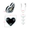 Car LED Ambient Light, Solar Powered Heart Shape Lights, LED Neon Light for Car Back Window Decoration, Night Driving, 5 Mode