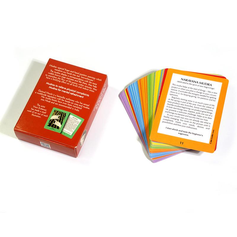 Mudras pour le corps, l'esprit et l'âme Le cours pratique sur le yoga avec 68 cartes pour la pratique Cartes de tarot Oracle