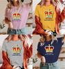 Stylish Queen's Platinum Jubilee Celebration T-shirt With Union Jack And Crown Print