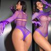 Hot Sexy Lingerie Woman Fishnet Bodysuit Fancy Lace Underwear Porn Costume See-through Bodystockings Mesh Bikinis Erotic Sex Set