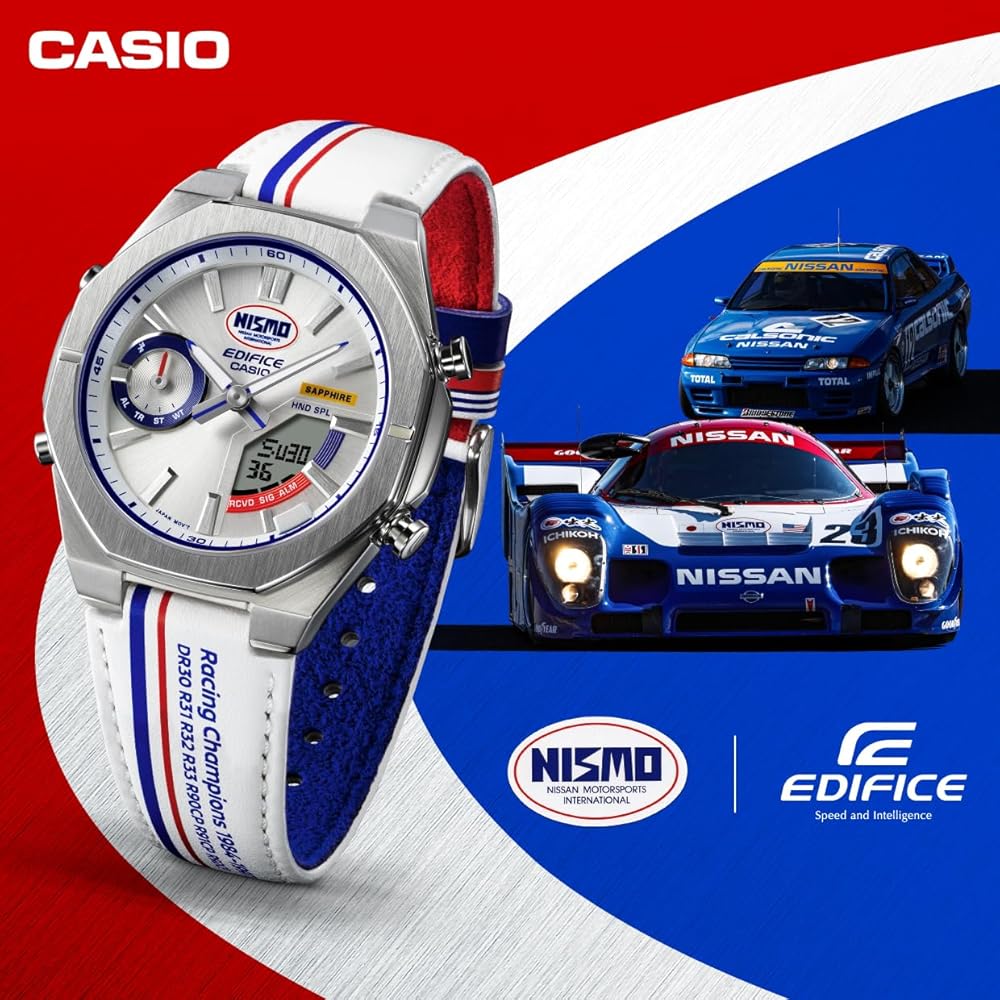 Casio Edifice Nismo Heritage Edition Bluetooth Men's Watch Sapphire Glass ECB-S10NIS-7AJR White