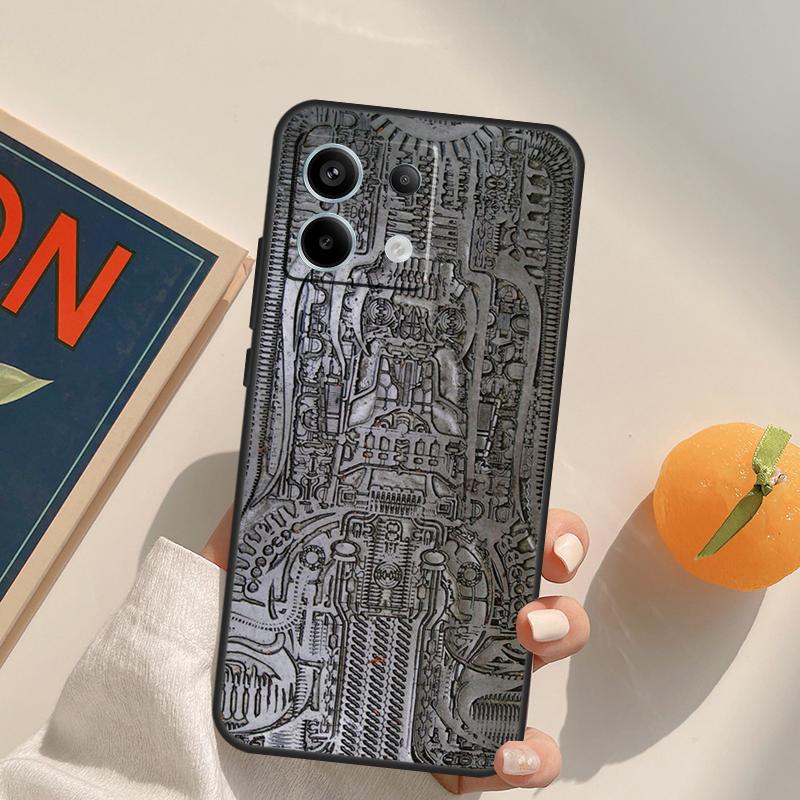 Hr Giger Li II Funda For Xiaomi Redmi Note 13 Pro 9 10 11 12 14 Pro 10S 11S 12S Redmi 14C 13C 10C 12C Case