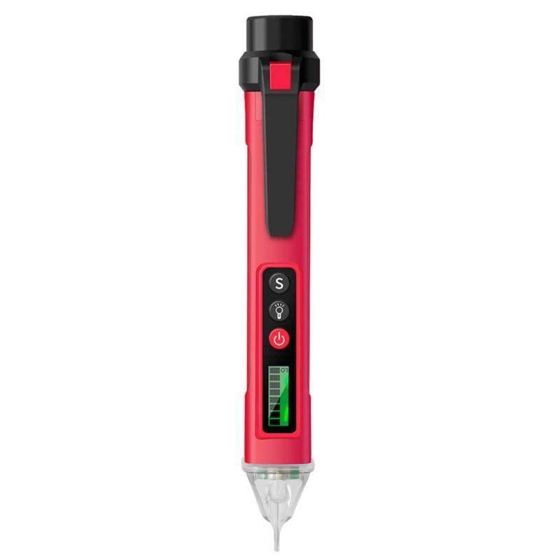 Adjustable Sensitivity Electrical Tester Pen Not Contact Voltage Detectors Live Wire Identifier Flashlight Color Display