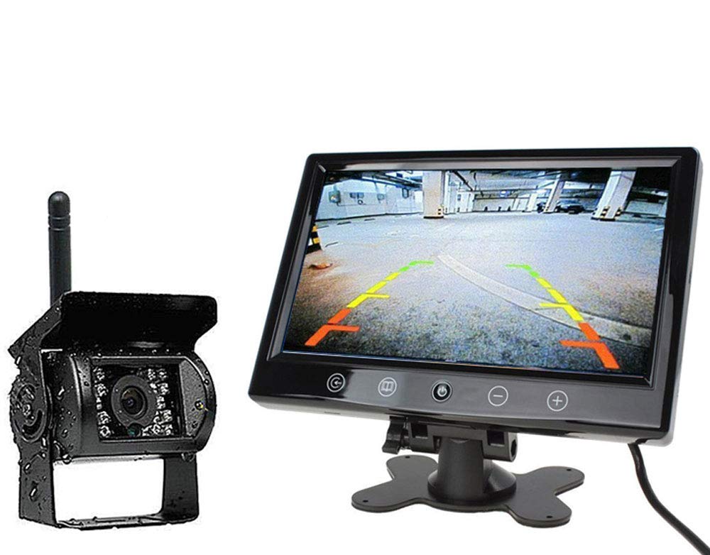 

SUNNY Беспроводной комплект камеры заднего вида для и Тяжелый Двойной проводной и беспроводной монитор 9-дюймовый Грузовики, Автобусы, Оборудование, 12/24В, Канал, Совместимый, 800480