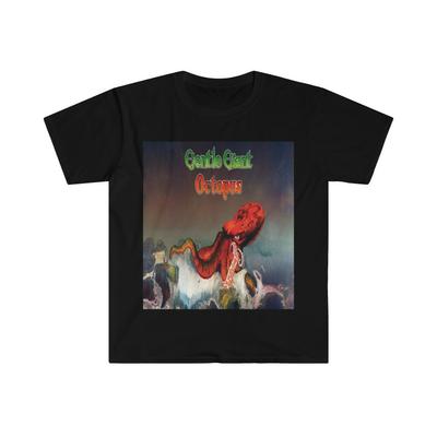 Unisex Koszulka Miękki Styl Męskie Damskie T-shirty Top Delikatny Gigant Ośmiornica