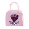 "Teachers Change The World" Pattern Women Men Portable Lunch Bags Funny Books Coffee Pencil Thermal Food Insulation Lunch Bag