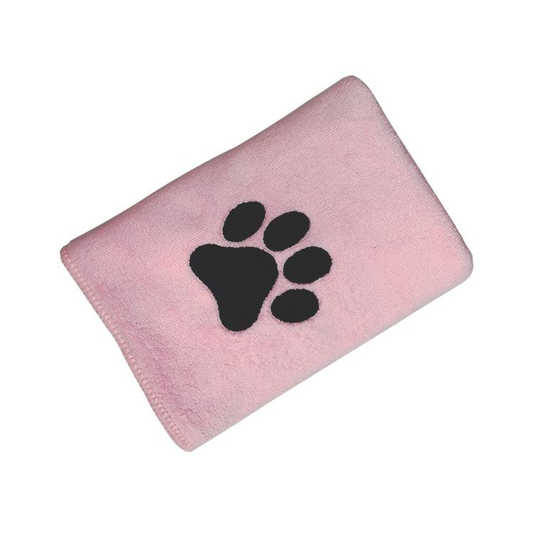 Pet Microfiber Absorbent Towel Embroidery Logo Dog Cat Towel