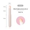 Dual-ended Retractable Lip & Concealer Brush with Lid - Portable, Multifunctional Beauty Tool