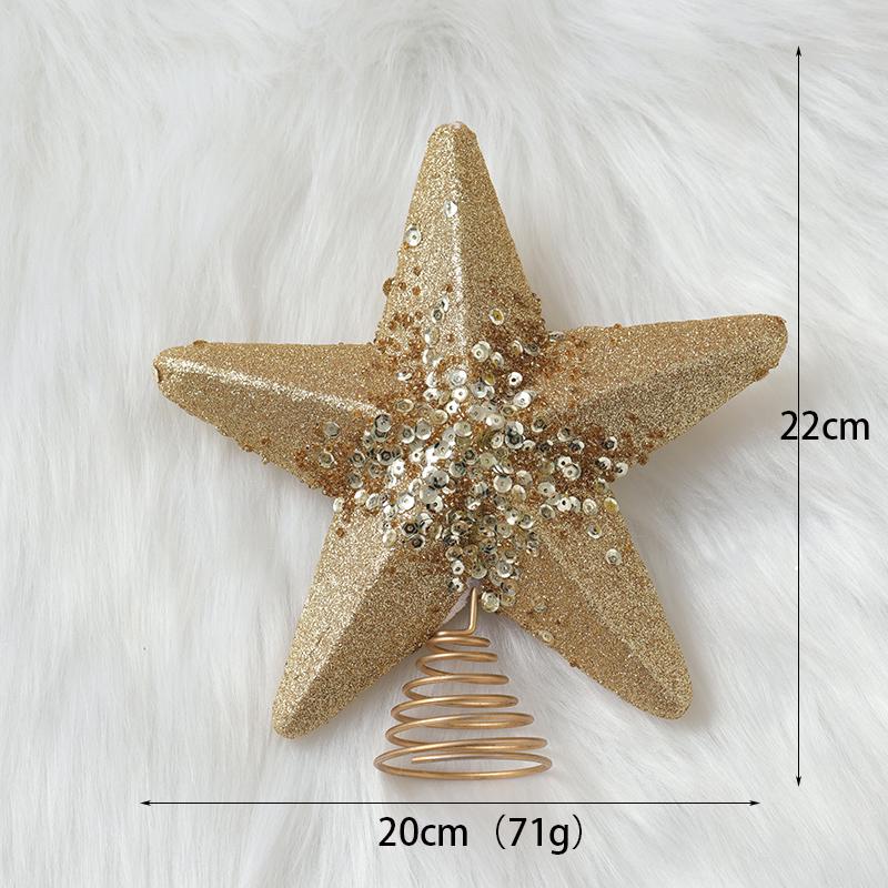 Luminous Christmas Ornaments: Star Tree Topper & Ball Set for Festive Decoration