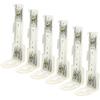 6Pcs Curtain Track Install Code Holder Premium Metal Wall Mount Brackets for Ceiling Track Curtains Residential Commercial