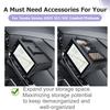 For Toyota Sienna 2025 XLE/XSE/Limited/Platinum Center Console Dashboard Box 12.3-Inch Behind Screen Dash Boar Organizer Tray