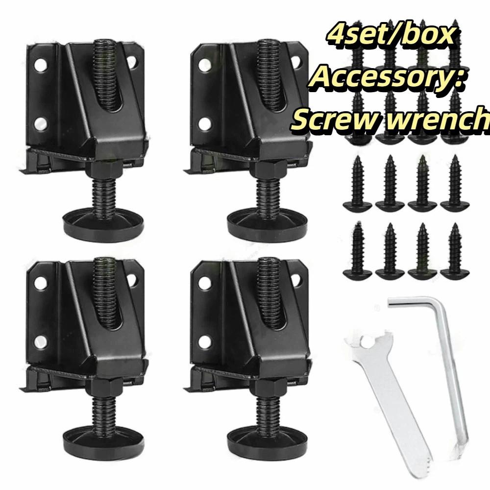 Adjustable Adjustable Wardrobe Feet Heavy Duty Furniture Height Adjustment Anti-Slip Pad  Cabinet