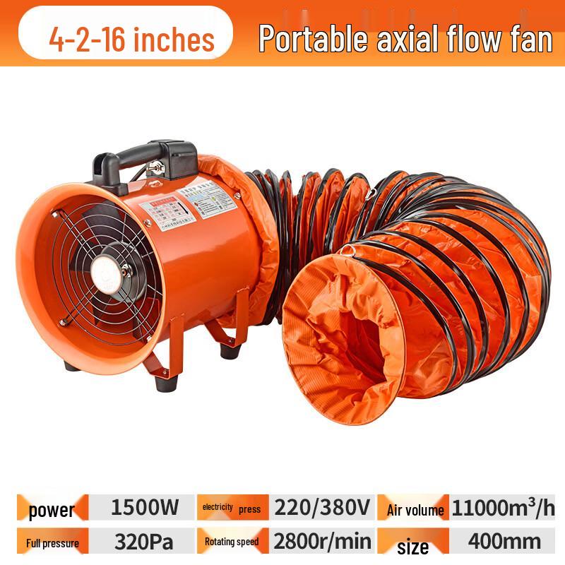 Junpinjia Portable Axial Flow Ventilator Fan