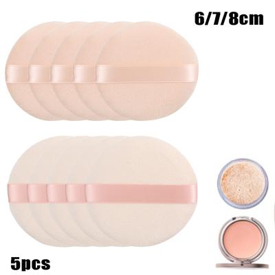 5 uds cojín de aire esponja especial suave esponja de belleza Facial almohadillas de esponja en polvo para mujer herramientas cosméticas de base Facial 6/7/8CM