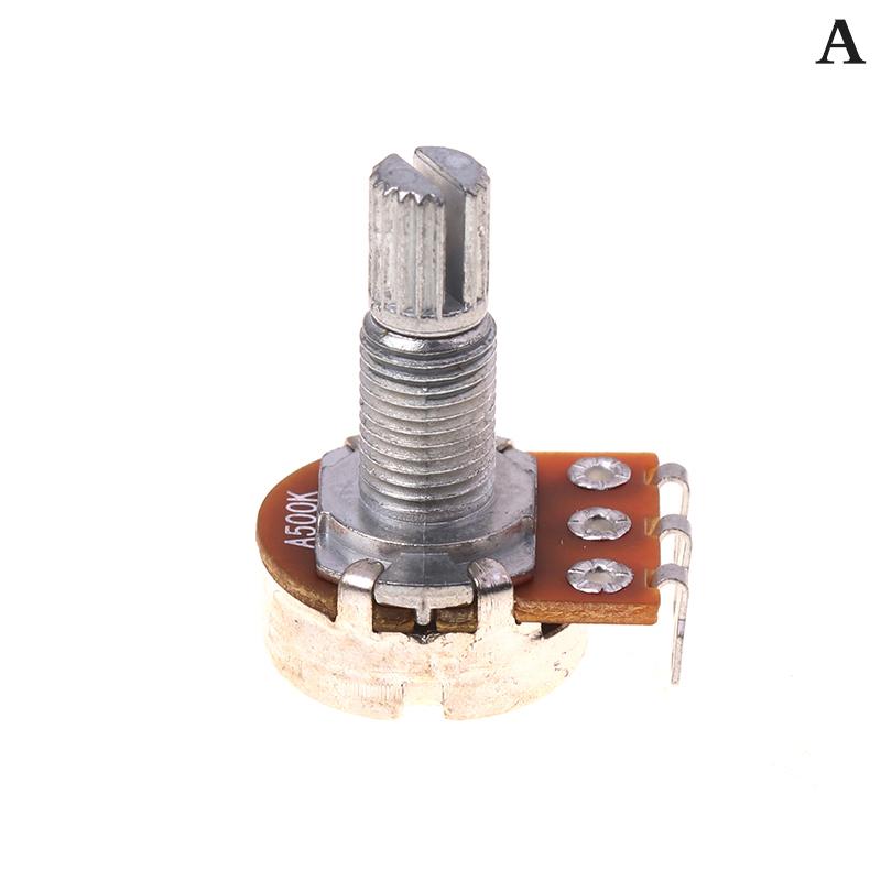 A500K B500K A250K B250K A50K B50K A25K B25K Potentiometer Splined Small Pot Electric Guitar Bass Effect Amp Tone Volume18Mm Shaft Parts