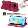 For Google Pixel 10a Case Flower Pattern PU Leather Wallet Phone Cover with Strap